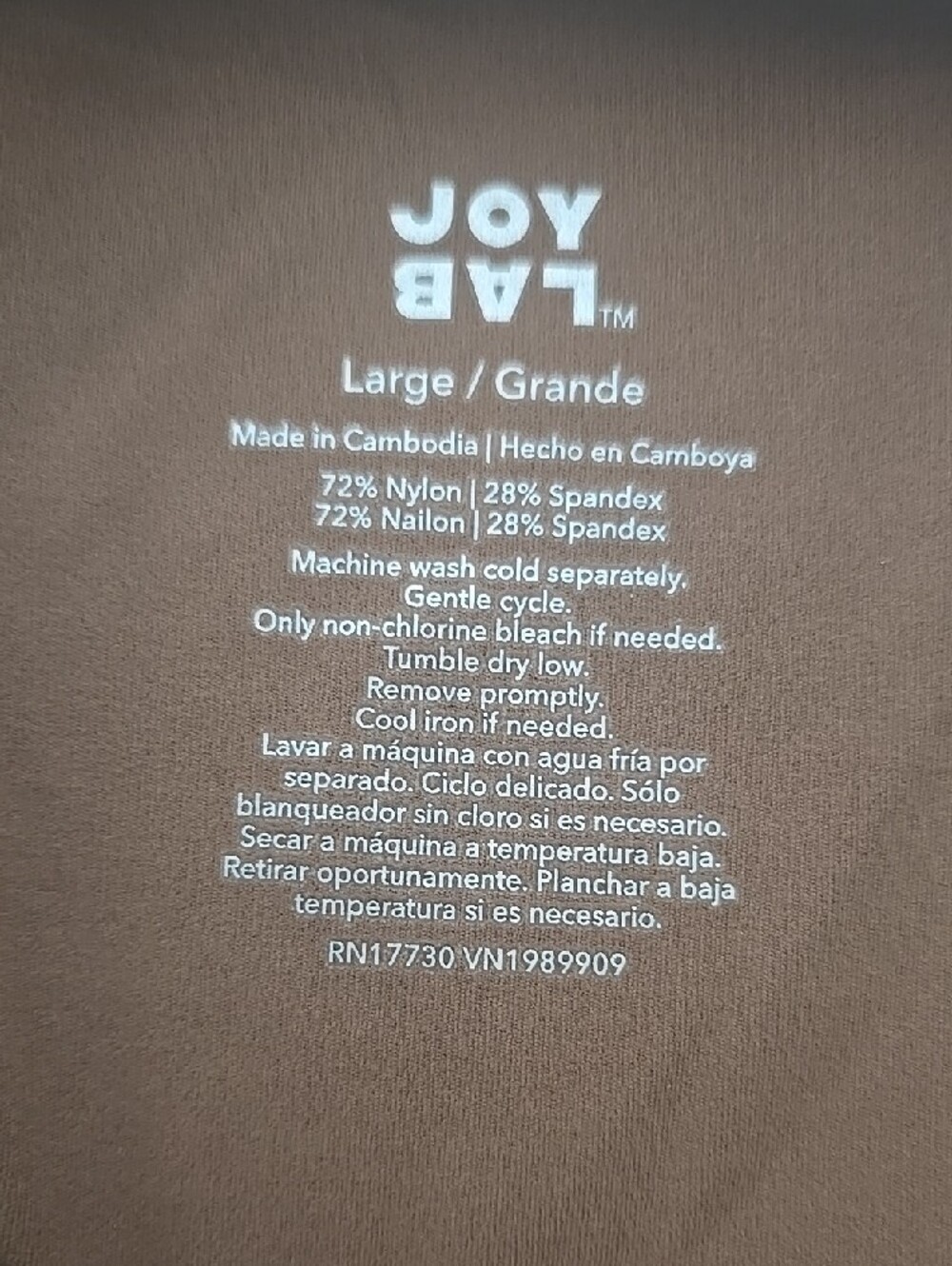 JoyLab Soft Mocha Cropped Active Tee - Women - Picture 7 of 8
